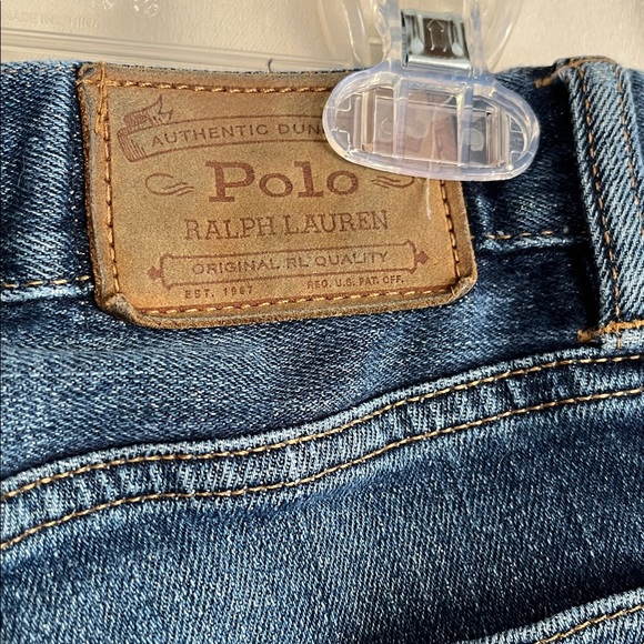 Polo Ralph Lauren Distressed Varick Slim Straight Jeans Elliot Stretch 32/30 - Picture 3 of 10